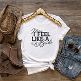 Cowgirl Bride Shirt and Bridesmaid Shirts - Sizes XS-6XL - Country Bride Sweatshirts with Western Script for Bachelorette Party and Honeymoon