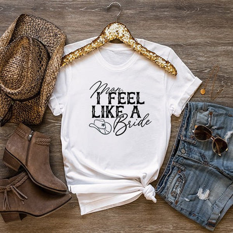 Cowgirl Bride & Bridesmaid Shirts for Western Bachelorette Party - Gifts Are Blue