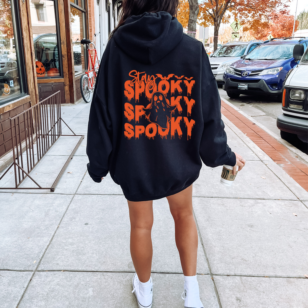 Stay Spooky Halloween Hoodie Sizes S to 5XL Gifts Are Blue