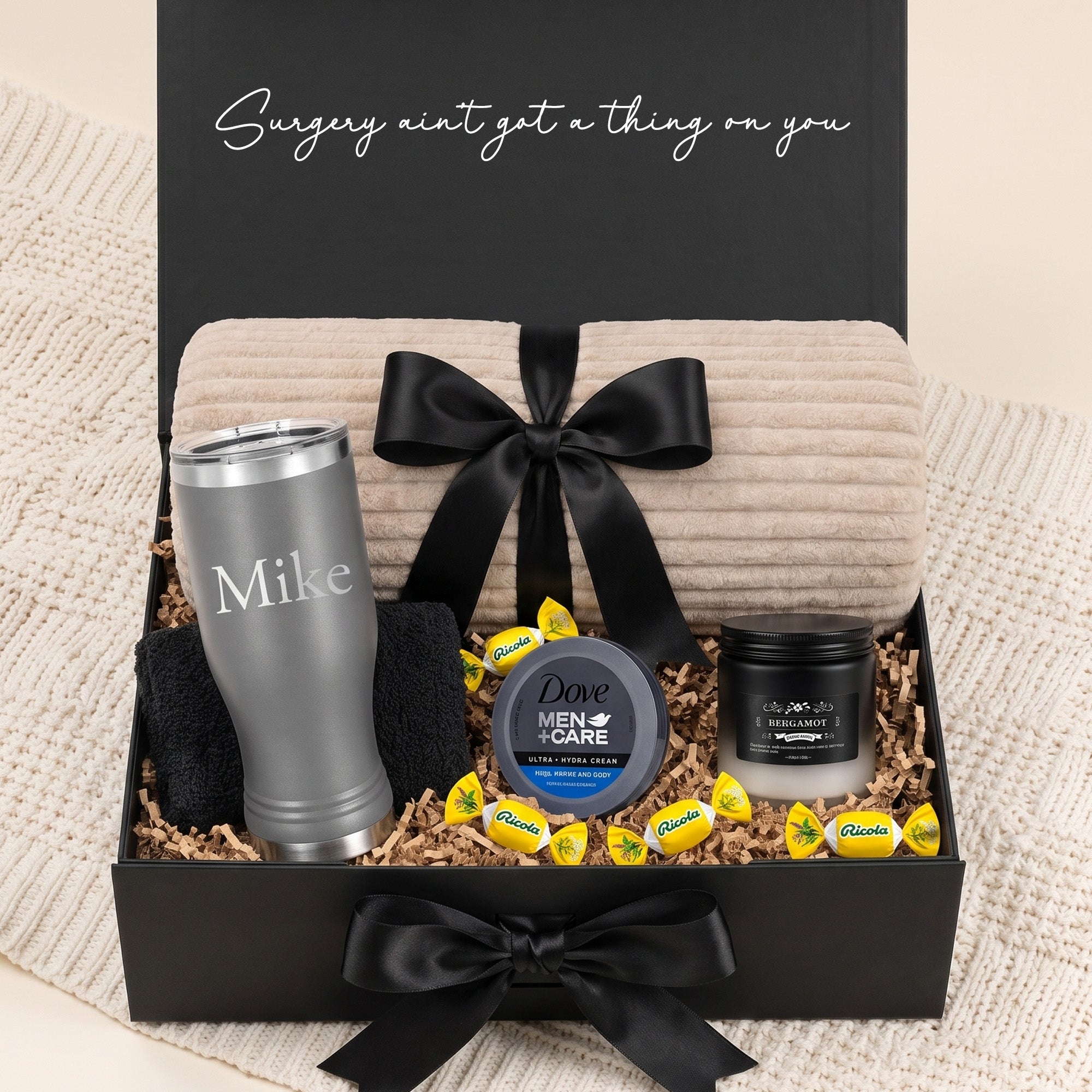 Relax & Recharge Gift Box for Men - the Cozy Blanket Edition