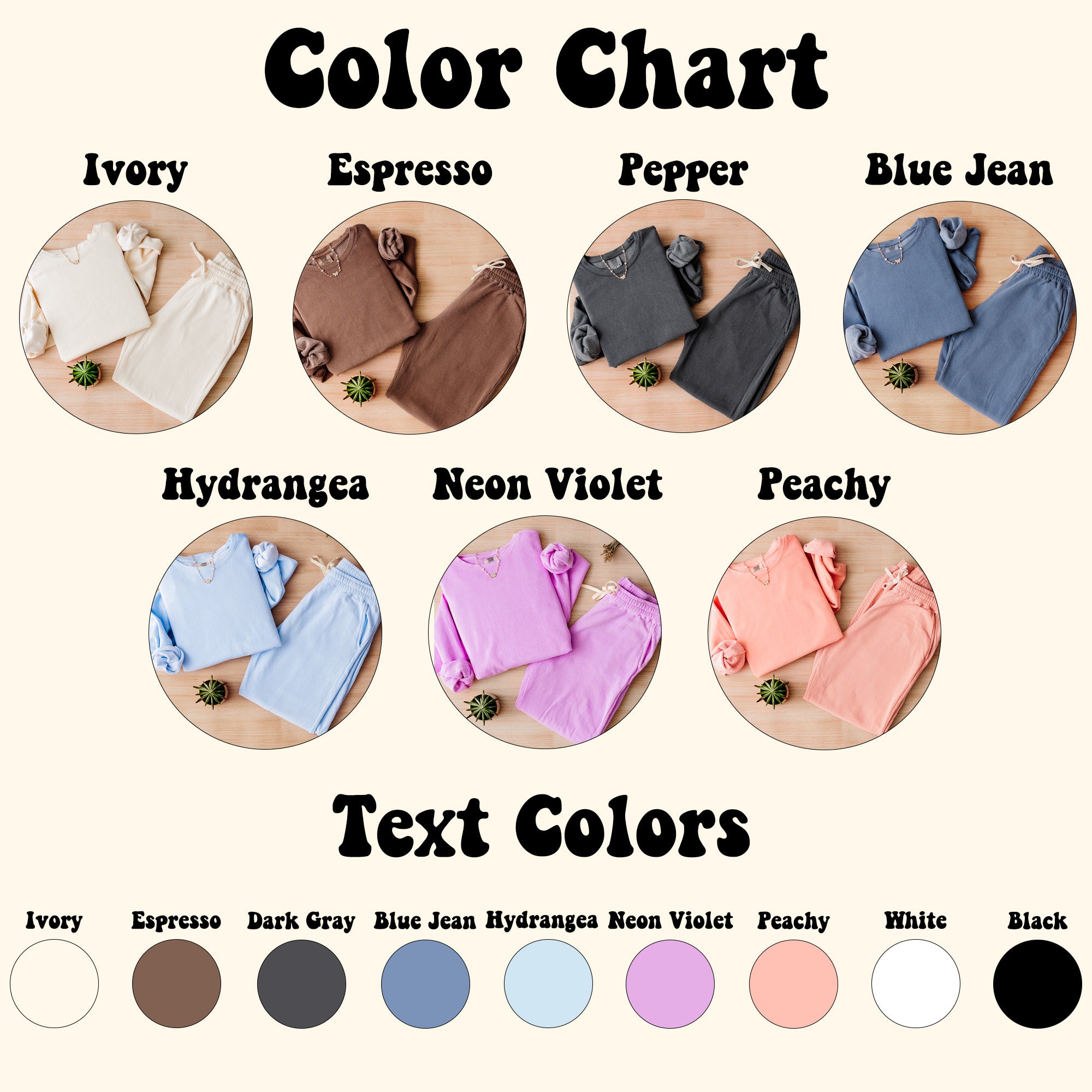 Comfort Colors Personalized Mom Lounge Set with Year, Cozy Gift for Mothers Day
