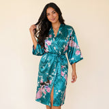 Medium Length Womens Robes - 2 to 18 - Floral Bride & Bridesmaid Robes