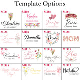 Multi Design Personalized Empty Mom Gift Box w Magnetic Lid, Bow and Crinkle Paper
