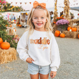 Preppy Retro Alphabet Fall and Thanksgiving Sweaters and Onesies Personalized with Name