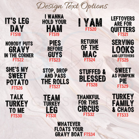 Funny Custom Thanksgiving Sayings Matching Shirts - Youths & Adult Sizes - Gifts Are Blue
