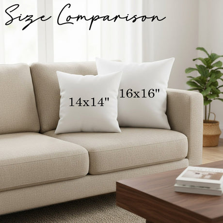 Multi Design Religious Fall Linen Throw Pillows for Couch, Set of 2, 3, and 4, Autumn Decoration - Gifts Are Blue