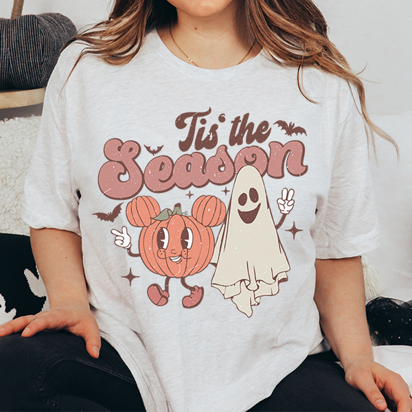 White Tis The Season Hallooween Tee for Teens and Adults. all SKUs