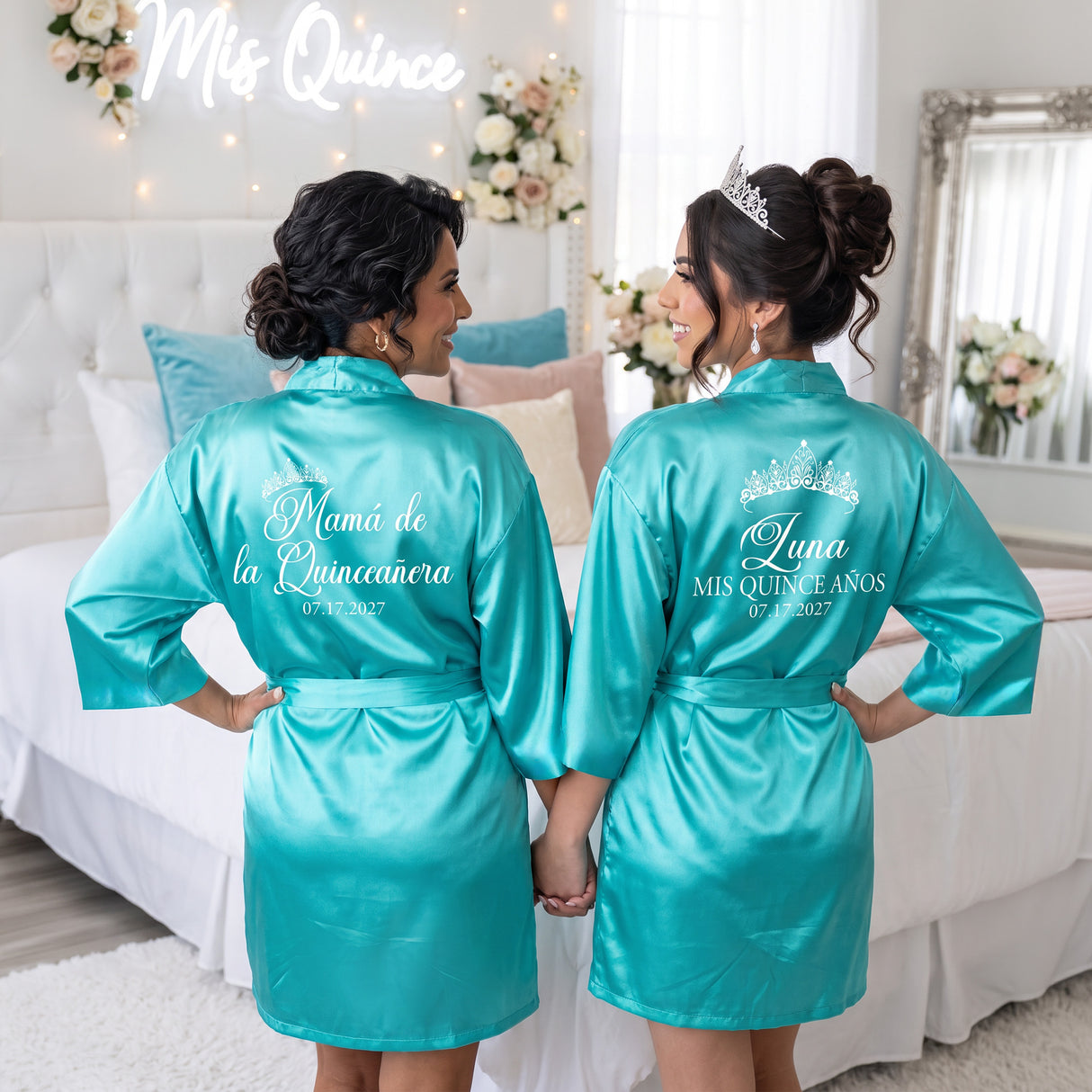 Classic Princess Quince Robe Personalized, Quinceanera Gift