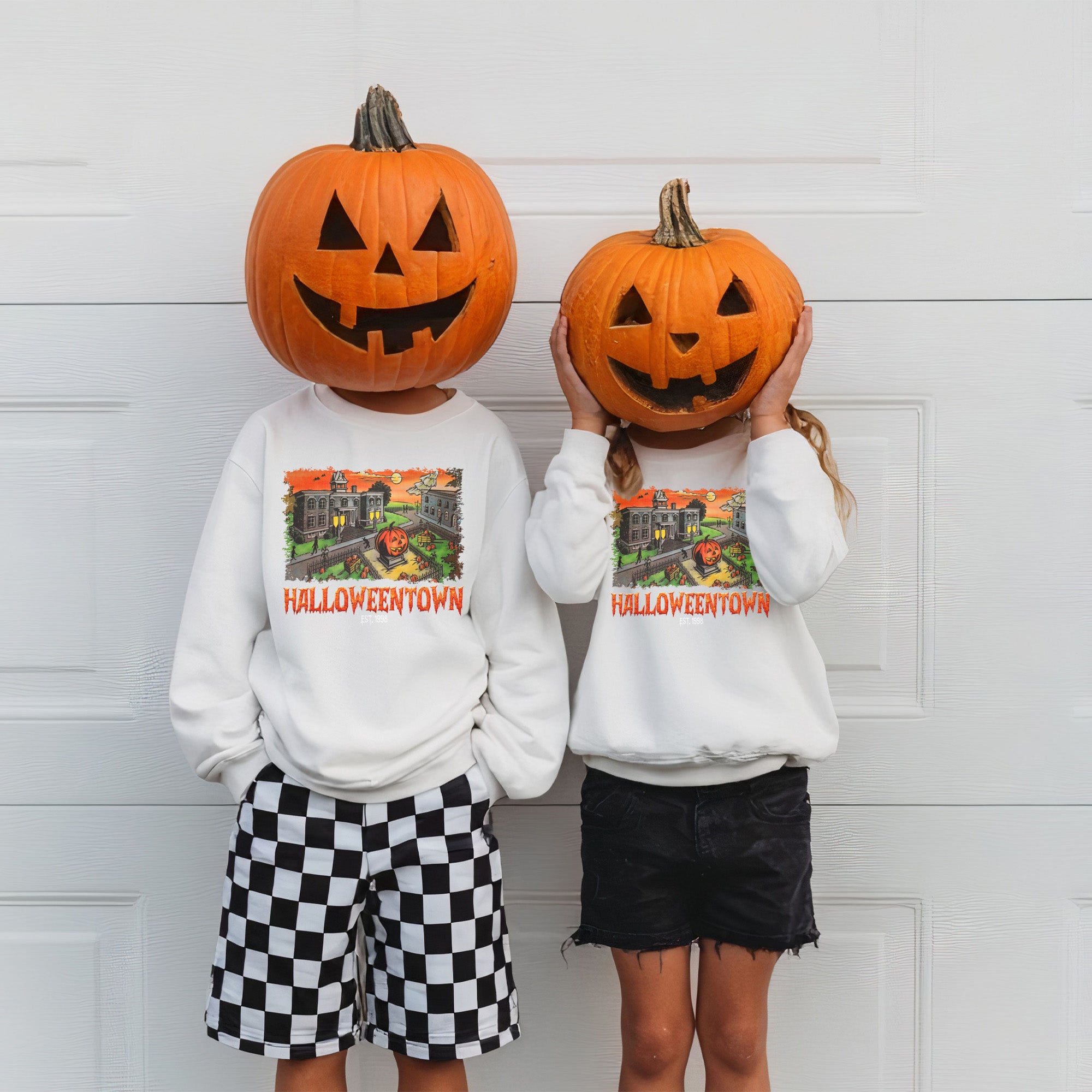Vintage Halloweentown Sweatshirt for Adults and Teens with Several Colors