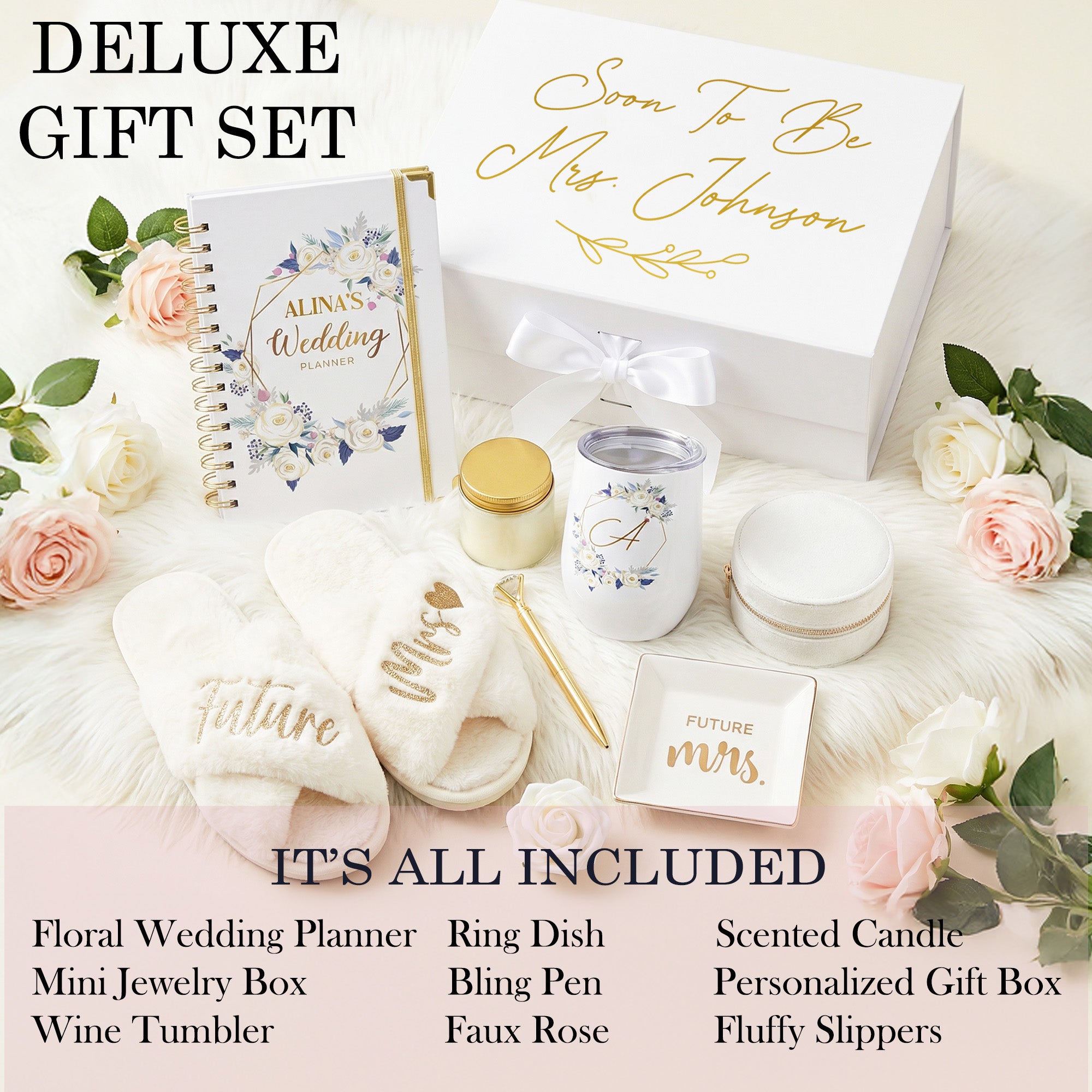 Floral Engagement Gift Box for Bride - The Best Yes Ever Gift Set