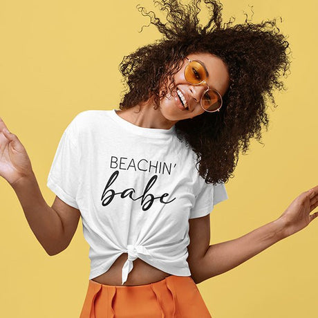 Beachin Bride & Babe Bachelorette Shirts for Bachelorette Party - Gifts Are Blue