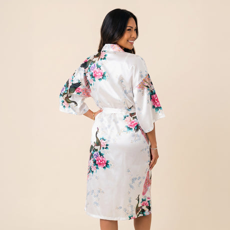 White Kimono Womens Robe
