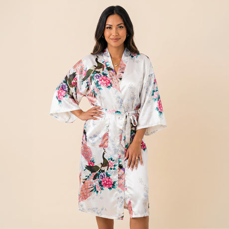 Medium Length Womens Robes - 2 to 18 - Floral Bride & Bridesmaid Robes