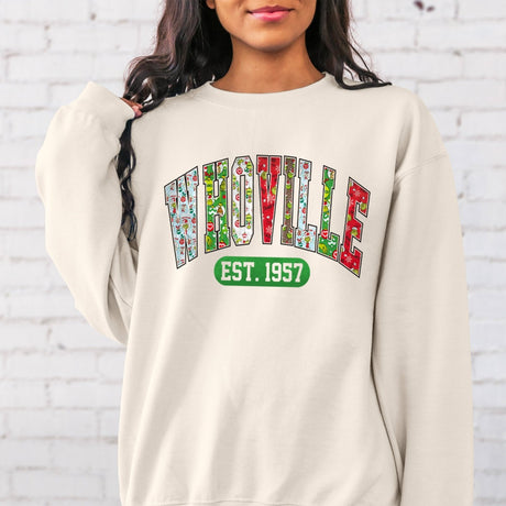 Cute Mystery Grinch Christmas Sweatshirt and 20oz Tumbler Bundle - Gifts Are Blue
