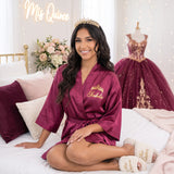 Classic Princess Quince Robe Personalized, Quinceanera Gift