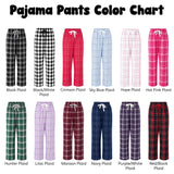 Custom College Pajama Pants for Women, Personalized PJ Pants for College Students