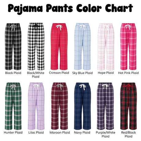 Custom College Pajama Pants for Women, Personalized PJ Pants for College Students - Gifts Are Blue