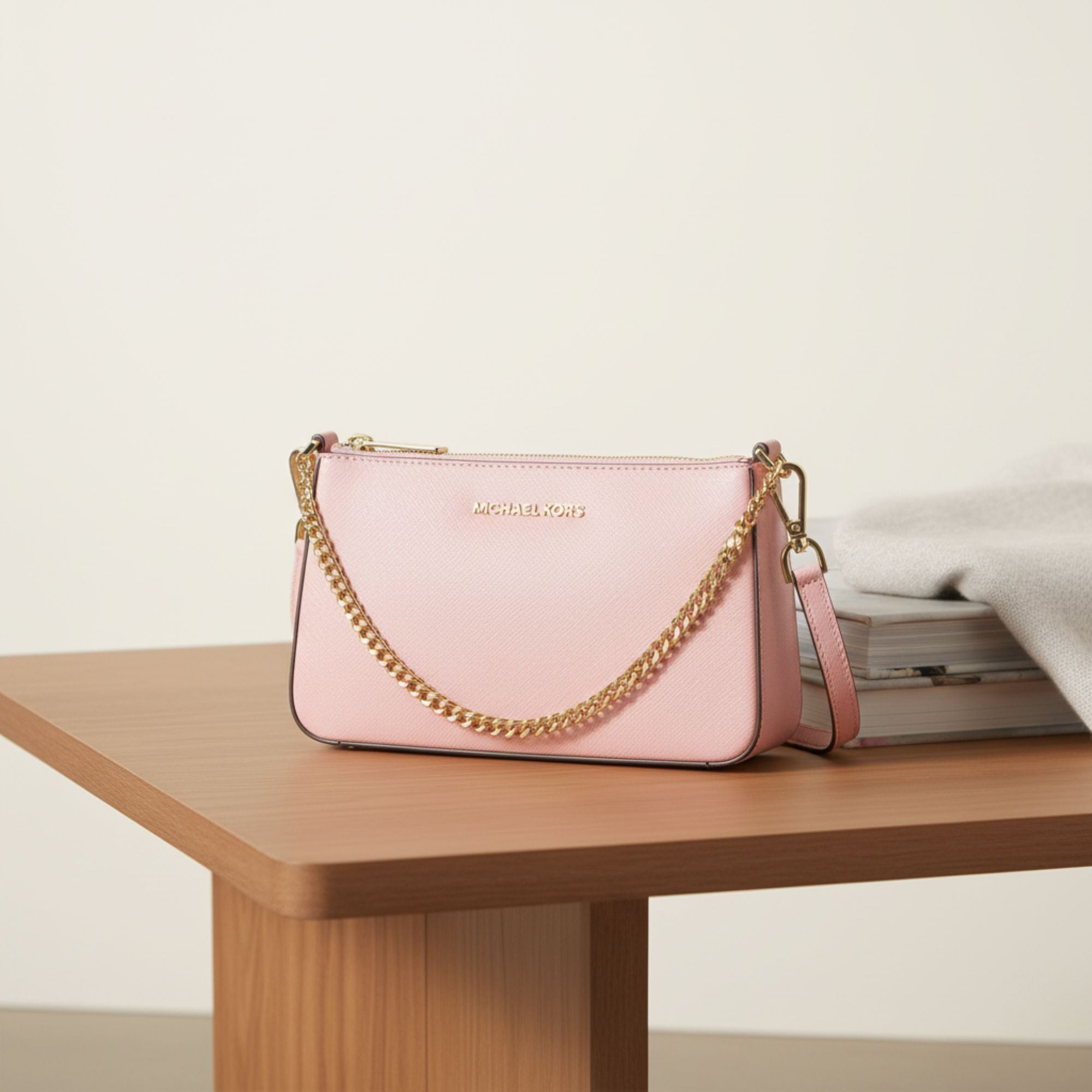 Michael Kors Jet Set Medium Saffiano Leather Crossbody Bag