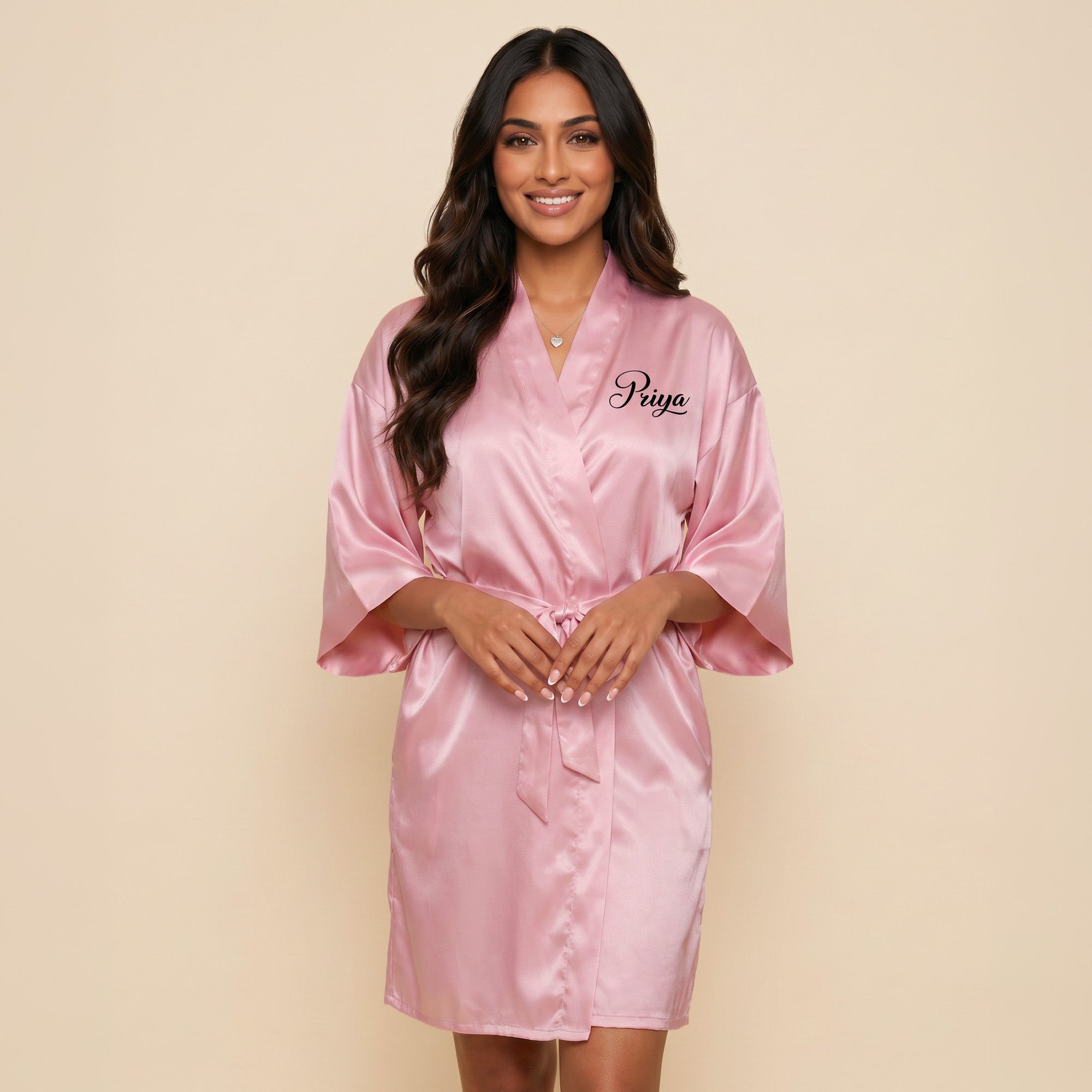 Personalized Rose Pink Robes for Women and Girls
