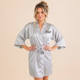 Personalized Misty Silver Robes for Women and Girls