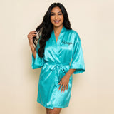 Personalized Turquoise Blue Robes for Women and Girls