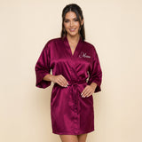 Personalized Wine Burgundy Robes for Women and Girls