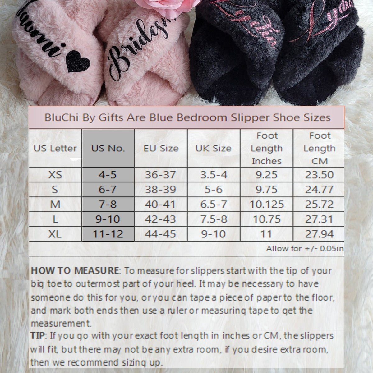 Personalized Fluffy Mis Quince Slippers with Name and Design for Quinceanera Gifts - Gifts Are Blue