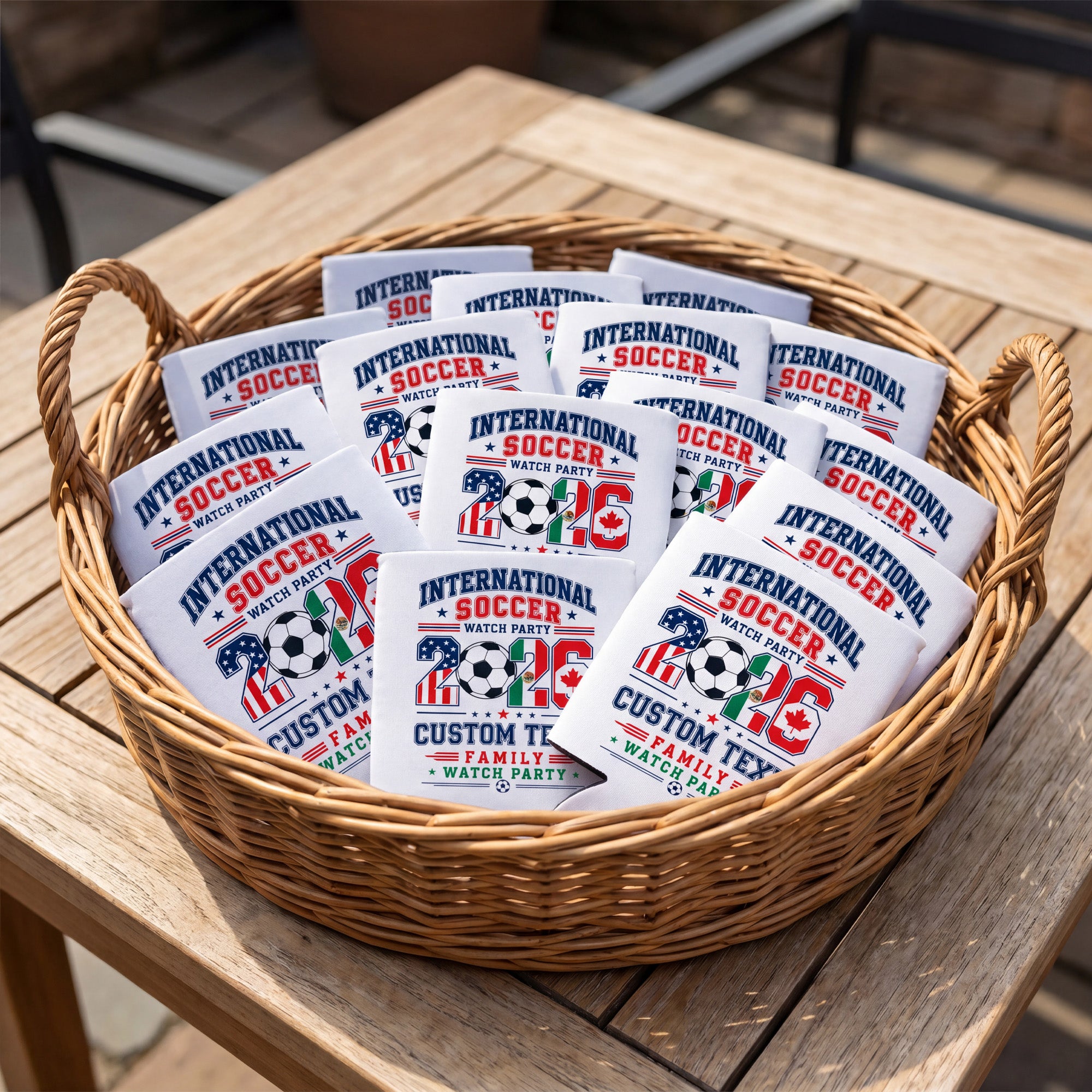 Bulk World Soccer Cup 2026 Watch Party Beverage Holders, Set of 1-50