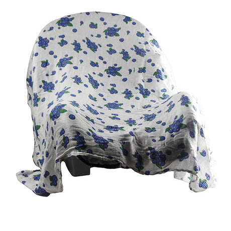 100 bamboo swaddle blueberry carseat