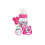 Disney Baby Girl Minnie Mouse Bottle 3 Piece Gift Set with Pacifier and Rattle