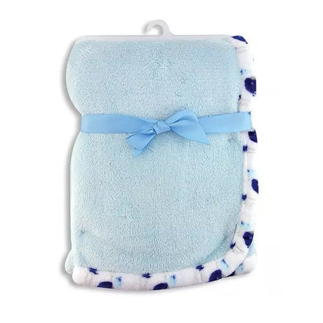 Baby Blanket and Neck Pillow, Travelling Set for Children - Blue Blanket