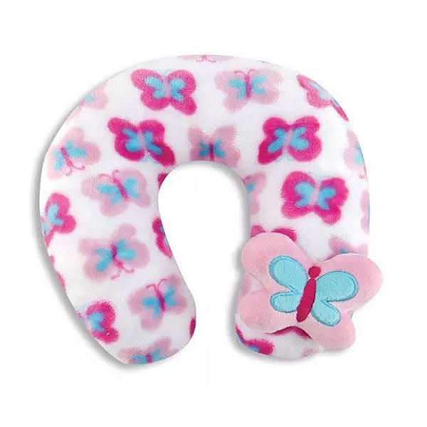 Baby Blanket and Neck Pillow, Travelling Set for Children - Pink Neck Support Pillow