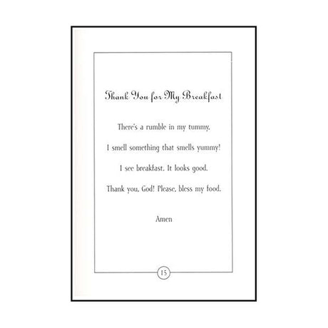 Baby's First Book of Prayers - Christian Devotional - Breakfast Prayer