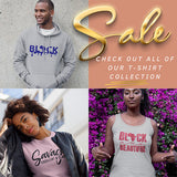 Gifts Are Blue T-Shirt Collection for Black History Month and Black Empowerment.  Features a variety of shirt designs for youths, women and men that promotes Black pride and self love.