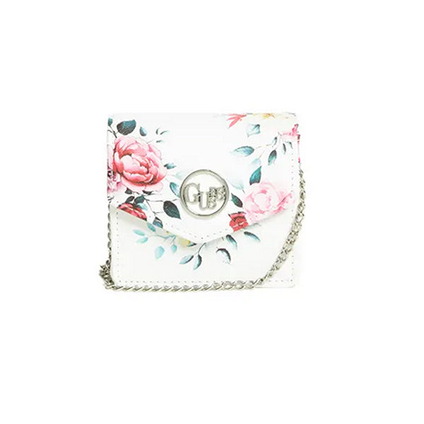 Guess Womens Blaire Chain Card Case, Crossbody Bag, Womens Crossbody Bag - Floral Main