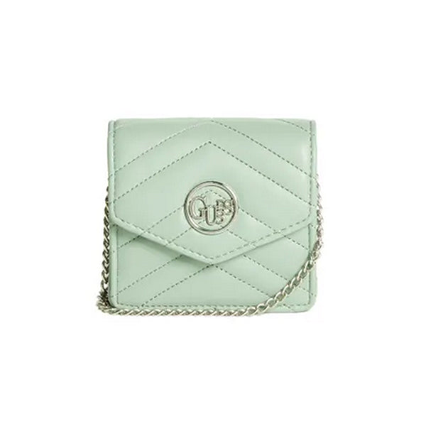 Guess Womens Blaire Chain Card Case, Crossbody Bag, Womens Crossbody Bag - Mint Blue Main