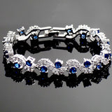 Fashionable Blue Sapphire Bracelet Jewelry With Gift Box - Gifts Are Blue - 4