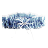 Blue and White Lace Something Blue Garter