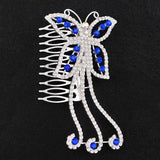 Stylish Blue Hair Comb / Hair Jewelry for Wedding or Special Event - Gifts Are Blue - 2
