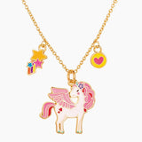 Charming Whimsy Charm Necklace By Girl Nation, Unicorn Necklace