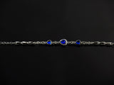 Elegant Sapphire Blue Heart Bracelet - Gifts Are Blue - 4