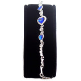 Elegant Sapphire Blue Heart Bracelet - Gifts Are Blue - 5