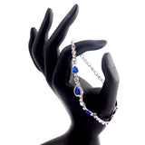 Elegant Sapphire Blue Heart Bracelet - Gifts Are Blue - 2