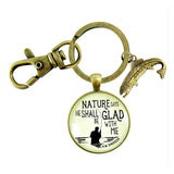 Fisherman Keychain, Rustic Key Ring Gift for Outdoorsman or Sportsman