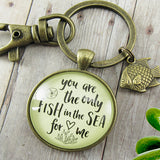 Couples-Keychain-set-you-are-the-only-fish-inthe-sea-style