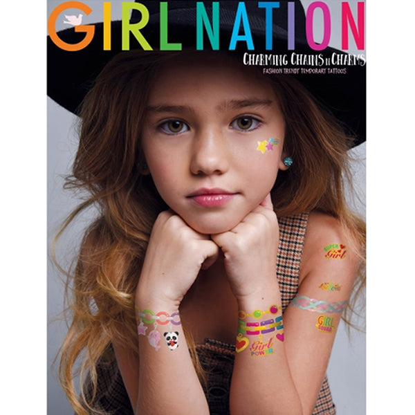 Girl-Nation-Charming-Chains-n-Charms-Temporary-Tattoos-Model