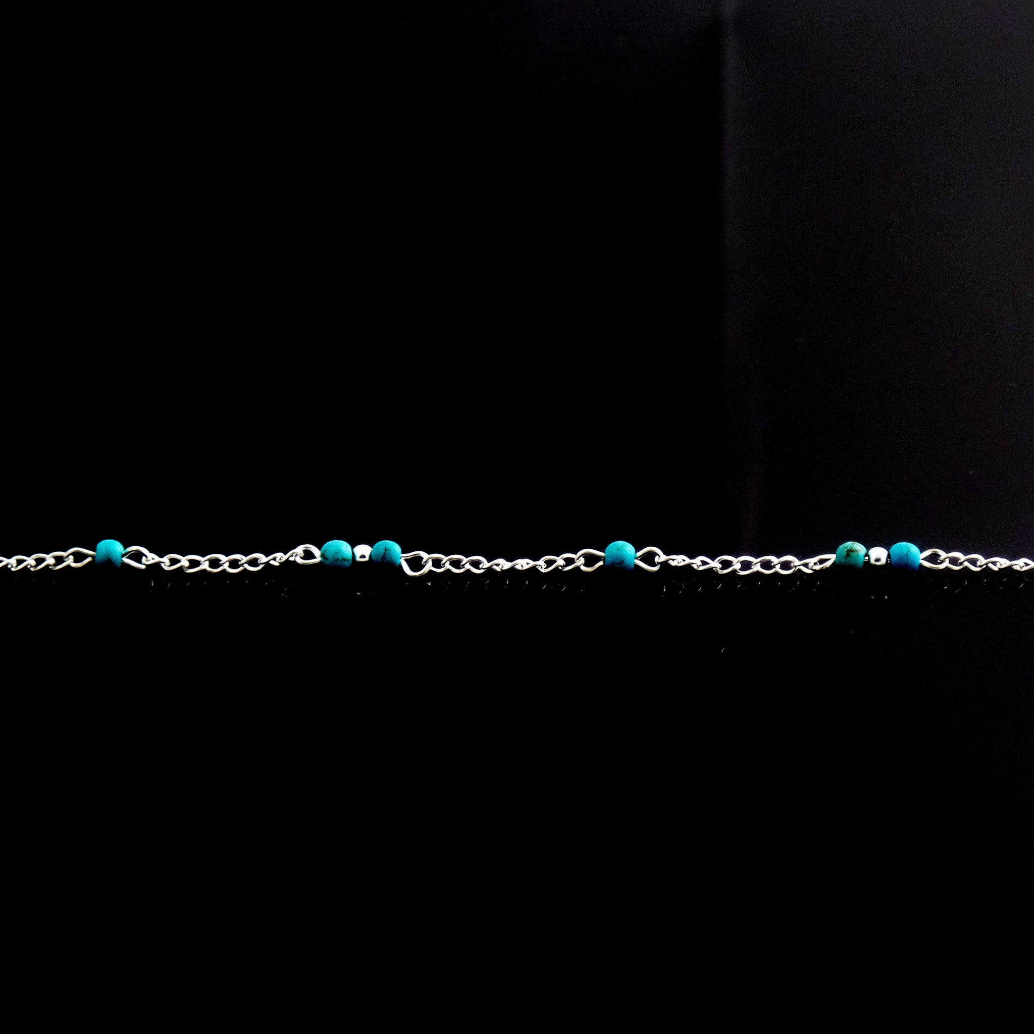 Hand Beaded Blue Anklet Chain - Gifts Are Blue - 4