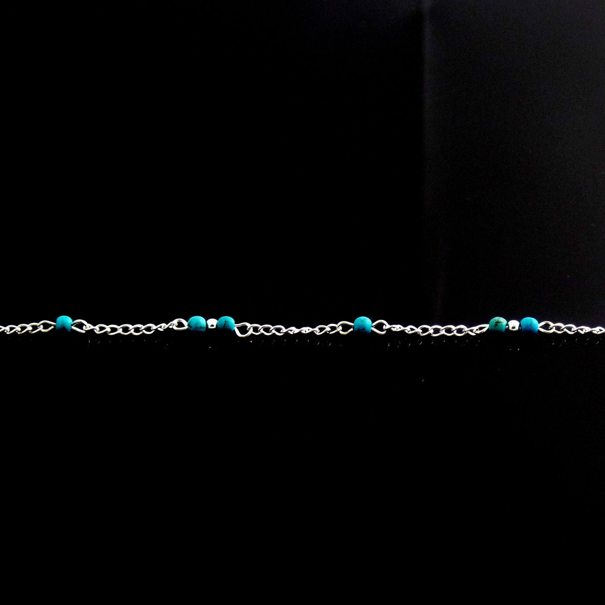 Hand Beaded Blue Anklet Chain - Gifts Are Blue - 4