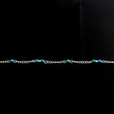 Hand Beaded Blue Anklet Chain - Gifts Are Blue - 4