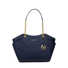 Jet Set Large Saffiano Leather Shoulder Bag, Michael Kors, Navy Blue –  Gifts Are Blue